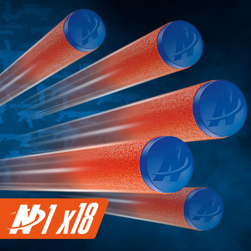 Hasbro Nerf FlareFusion left-hand configuration showing ambidextrous setup benefit