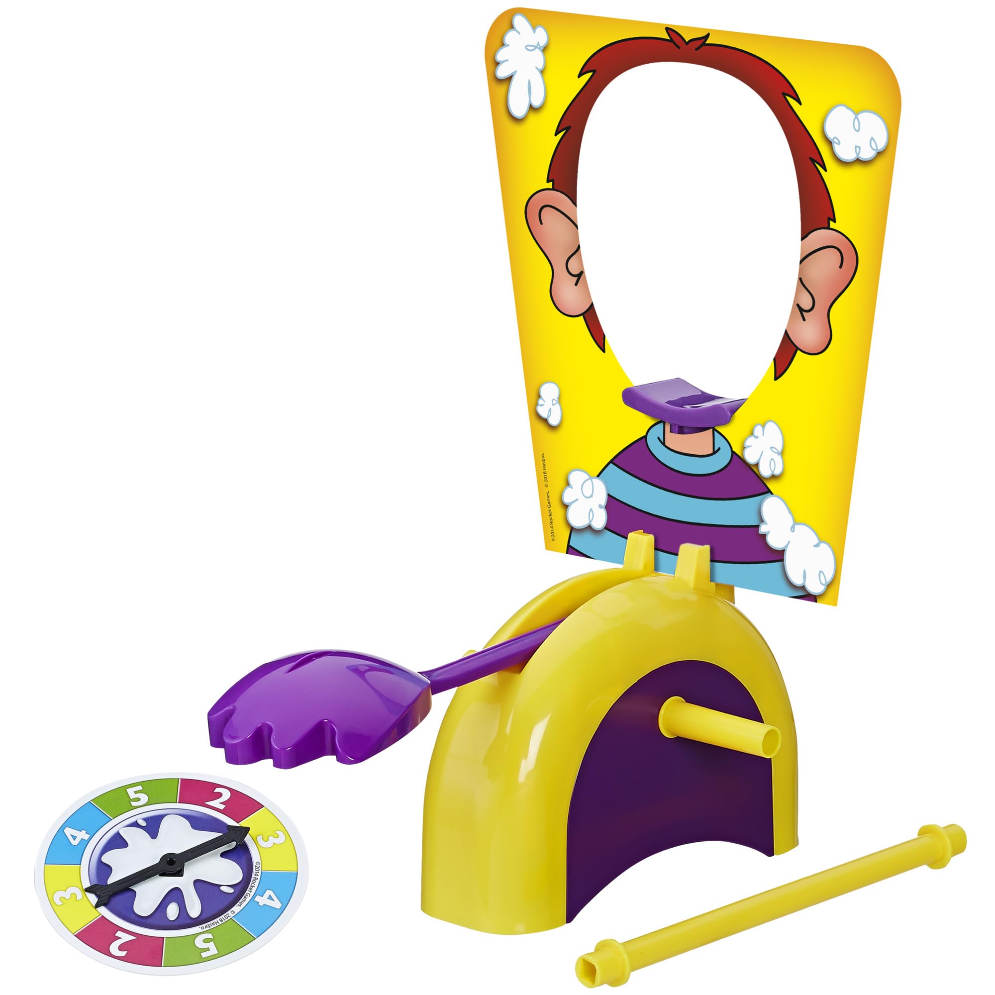 Hasbro Gaming assembled unit with mask and throwing arm for family laughs