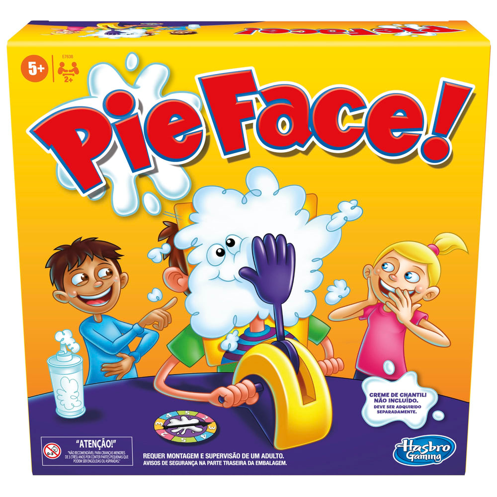 Hasbro Gaming front packaging showing game box and benefits of quick setup