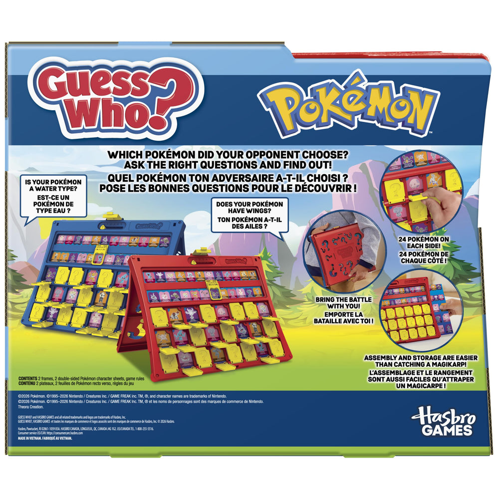 Hasbro close-up of Pokémon character sheet highlighting recognizable artwork