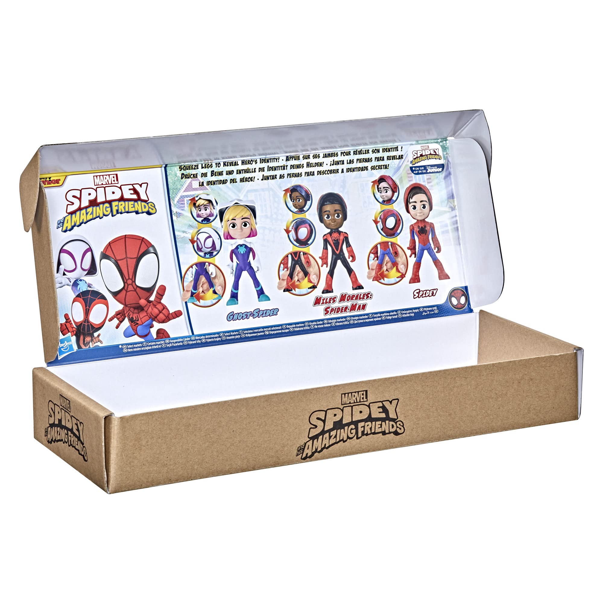 Hasbro three 4-inch figures lined up highlighting teamwork benefits