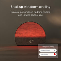 Hatch Baby Restore 3 clock display close-up showing easy-to-read dimmable time