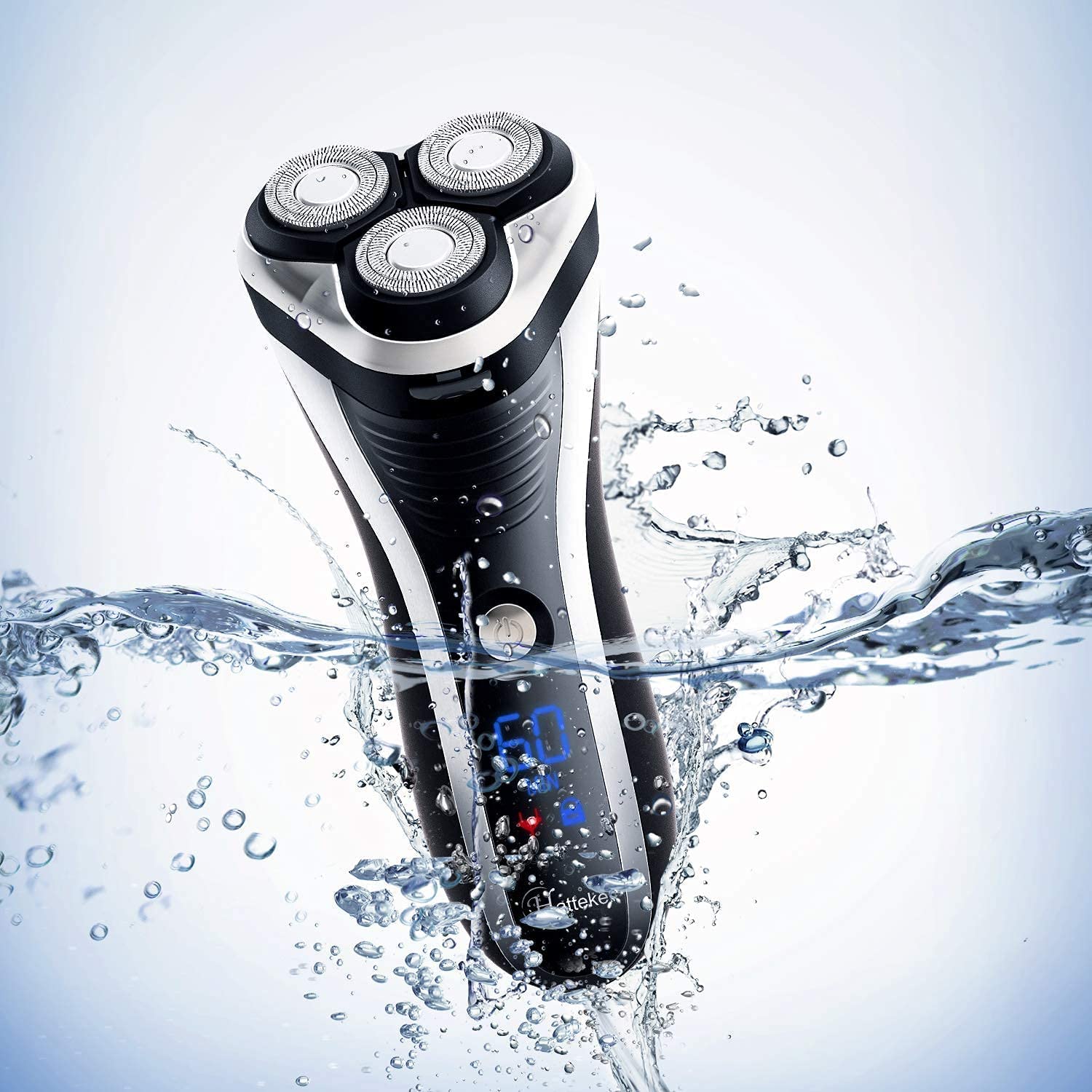 Hatteker held in hand to show compact size and comfortable grip