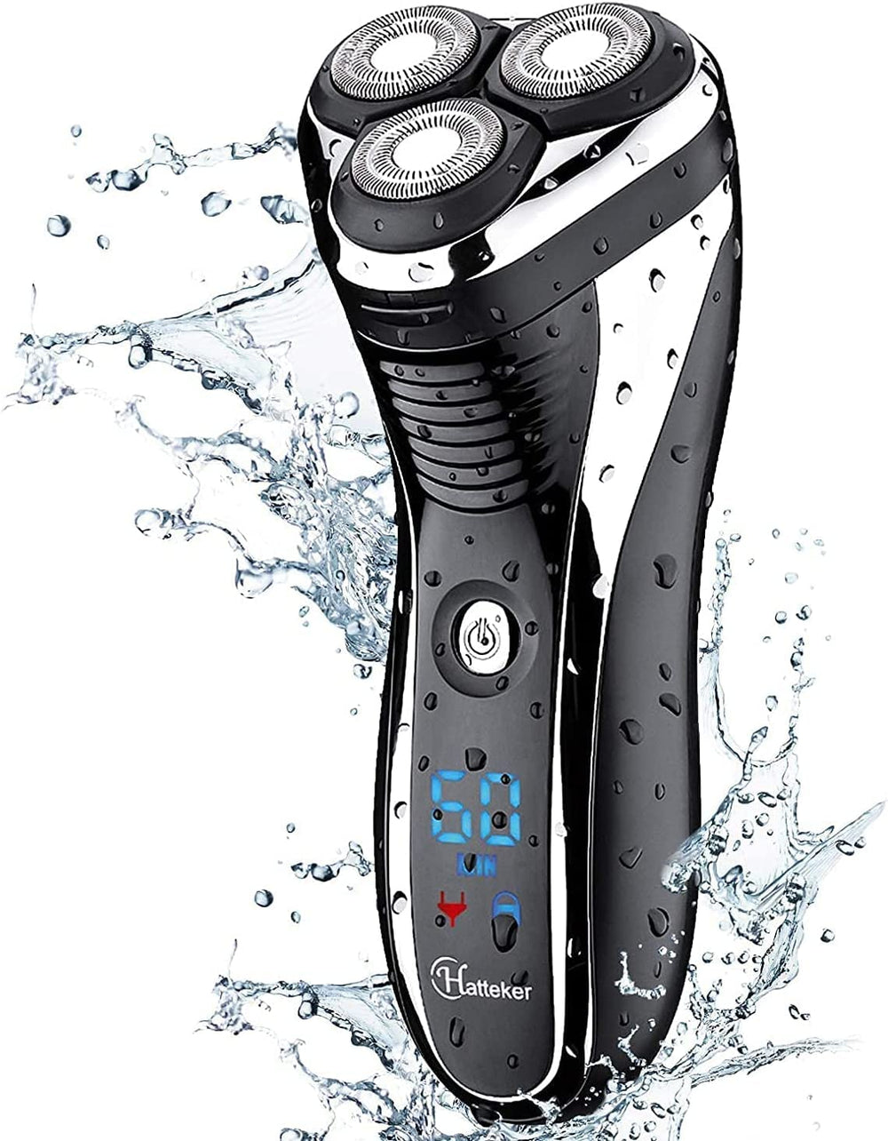 Hatteker on bathroom countertop to show everyday grooming convenience