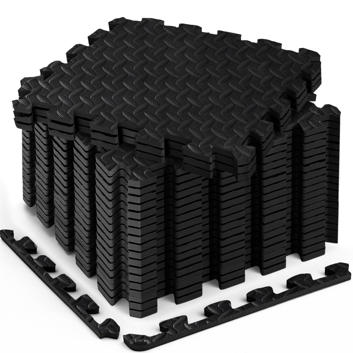 Haulcove front view of assembled tiles showing full coverage and easy installation benefit
