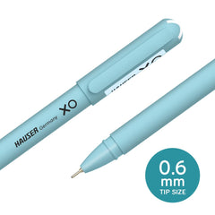 HAUSER XO tip and ink flow detail showing durable tip and smooth writing benefit
