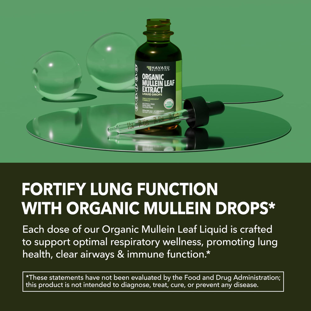 HAVASU NUTRITION pouring drops into a glass demonstrating simple daily use
