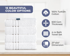 Hawmam Linen towel hanging to show full 27x54 inch size and quick-dry lightweight benefit