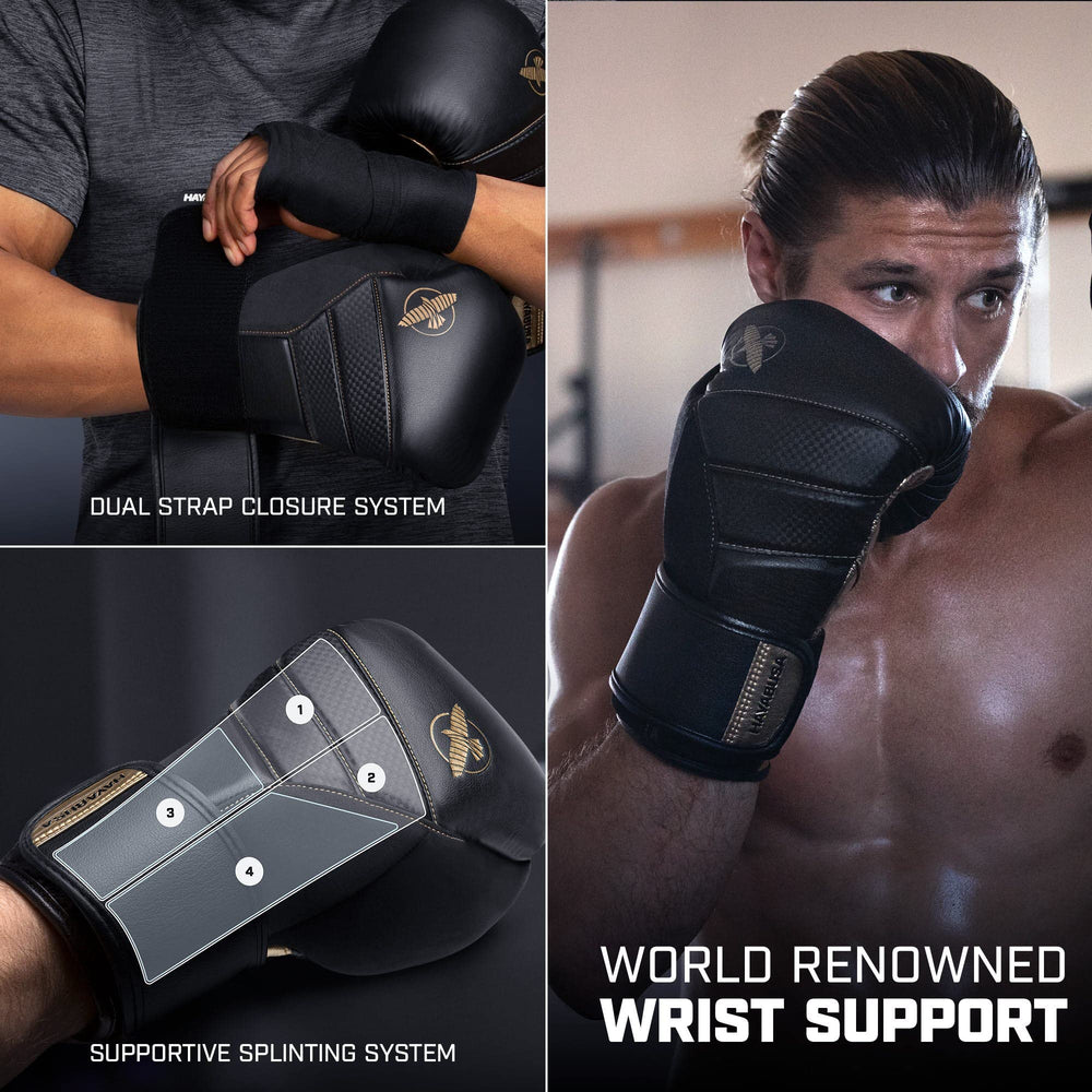 Hayabusa T3 gloves in use during sparring showing Hayabusa protection and natural movement