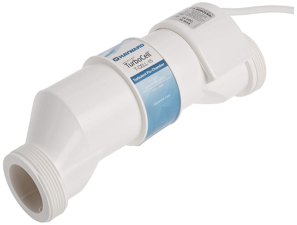 Hayward TurboCell installed in pool plumbing illustrating simplified replacement process