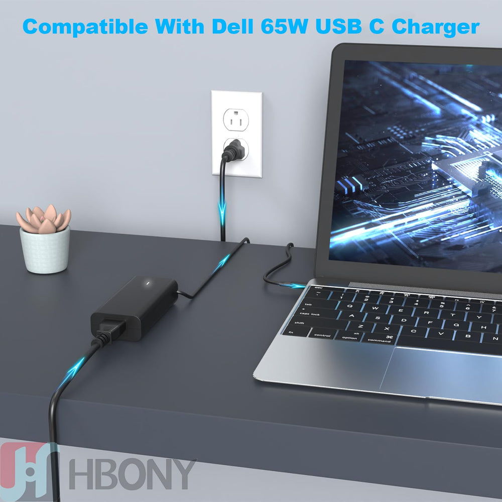 HBONY USB-C cable and connector closeup highlighting durable finish