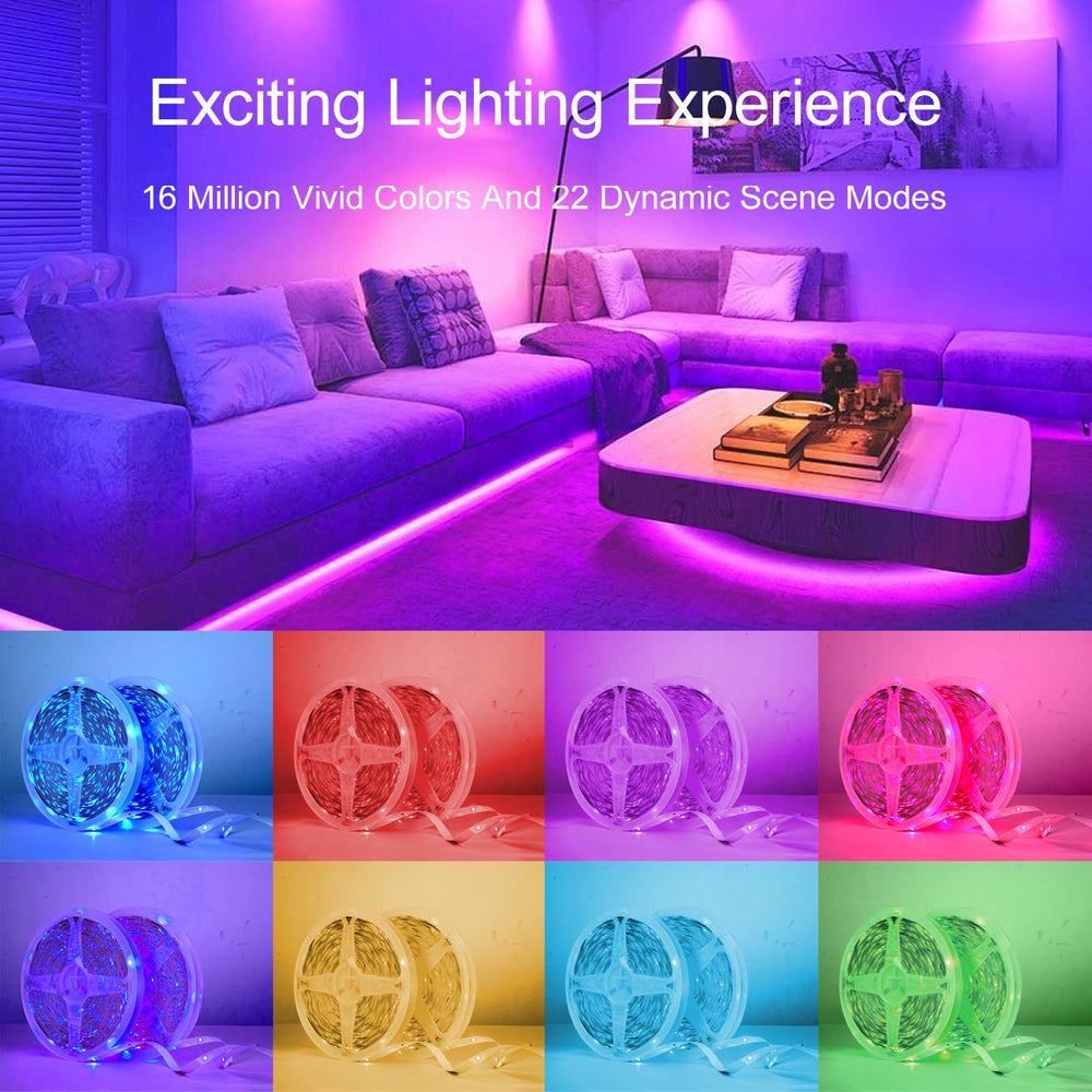 HBOWMDJIA under-cabinet LED lighting creating bright, customizable task illumination