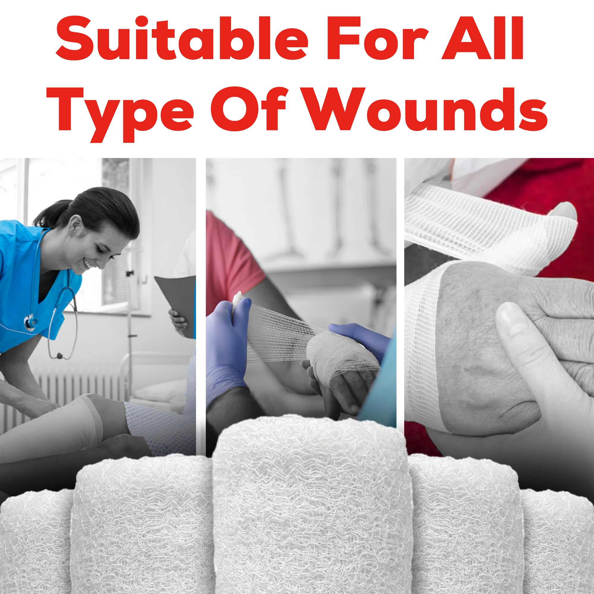 Healqu gauze inside first-aid kit lifestyle setting for emergency preparedness