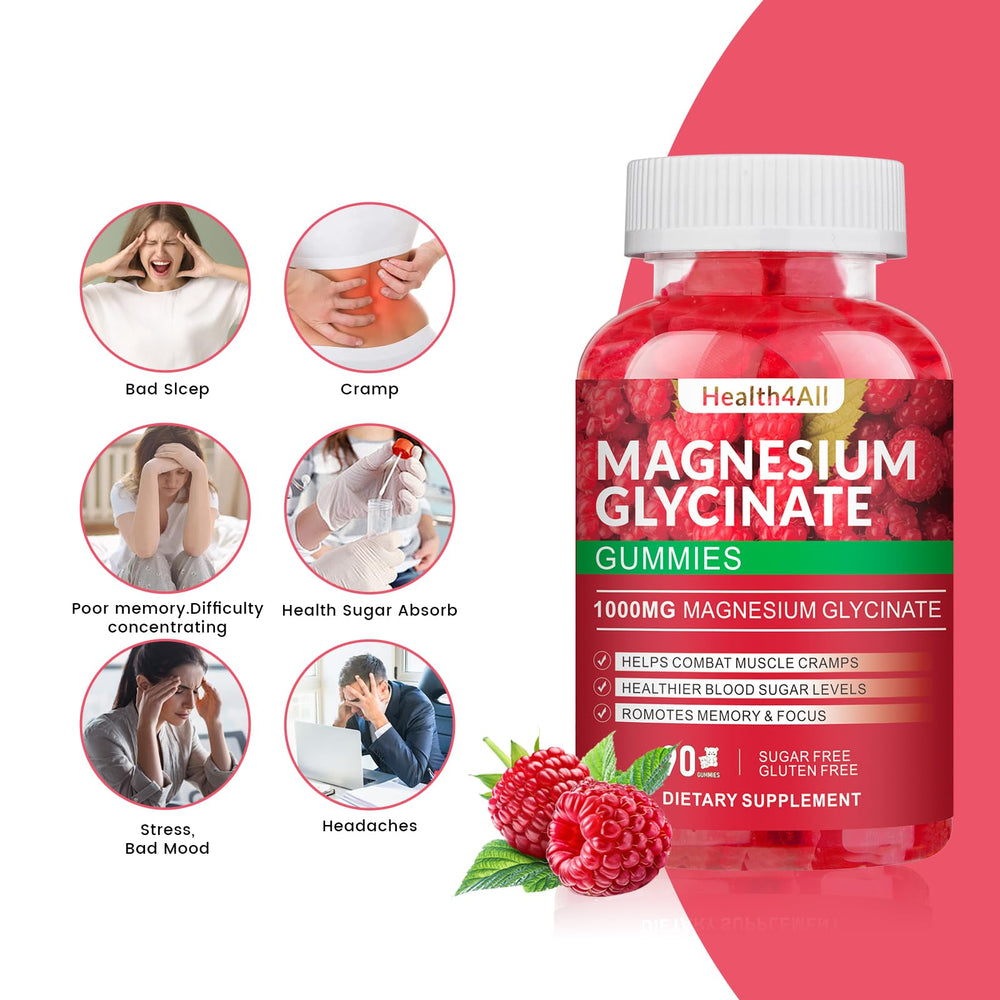 Health4All ingredients label close-up highlighting magnesium, potassium, vitamins