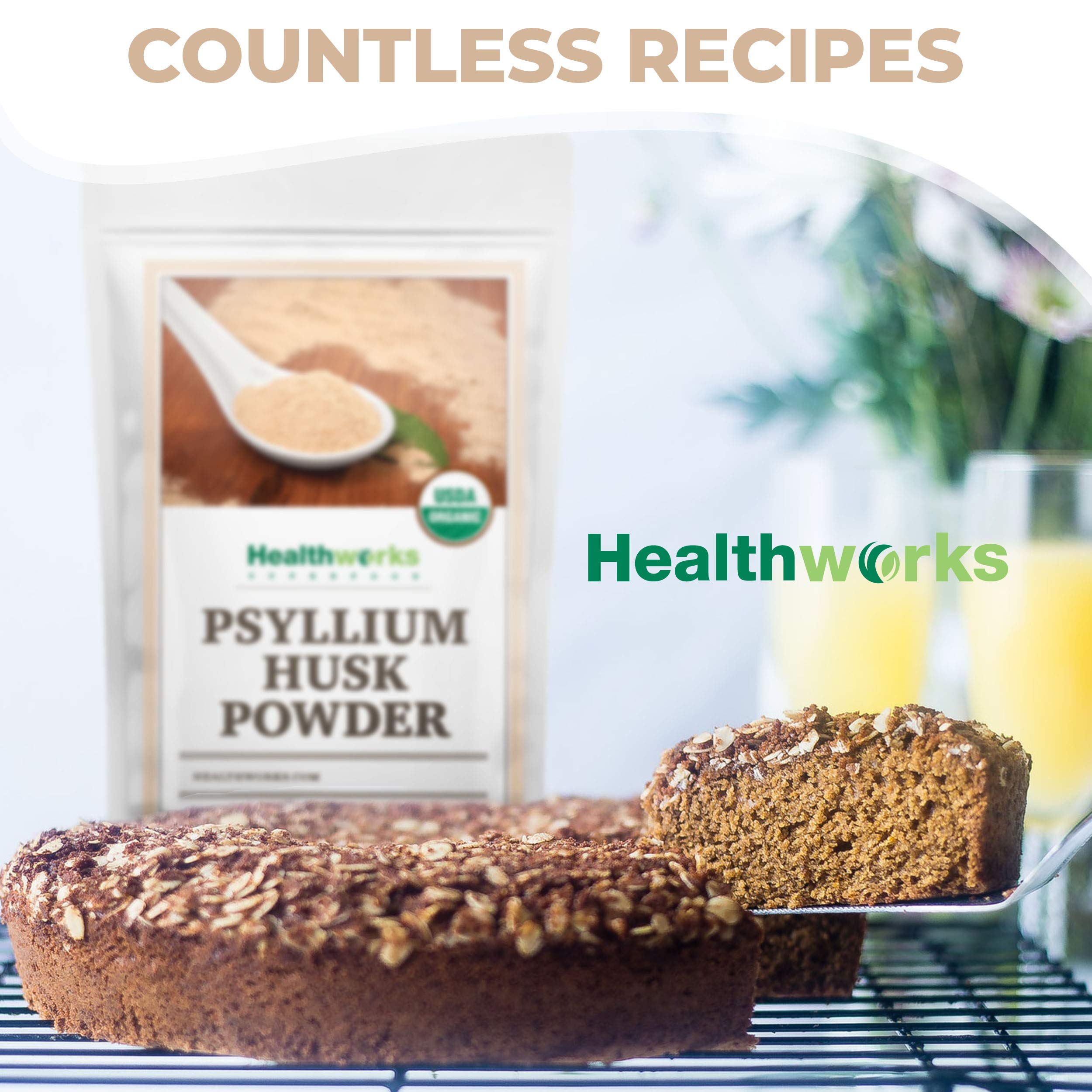 Healthworks Superfoods jar on kitchen counter showing daily routine benefit