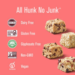 Heavenly Hunks four flavors arranged to display variety and convenient single-serve bags