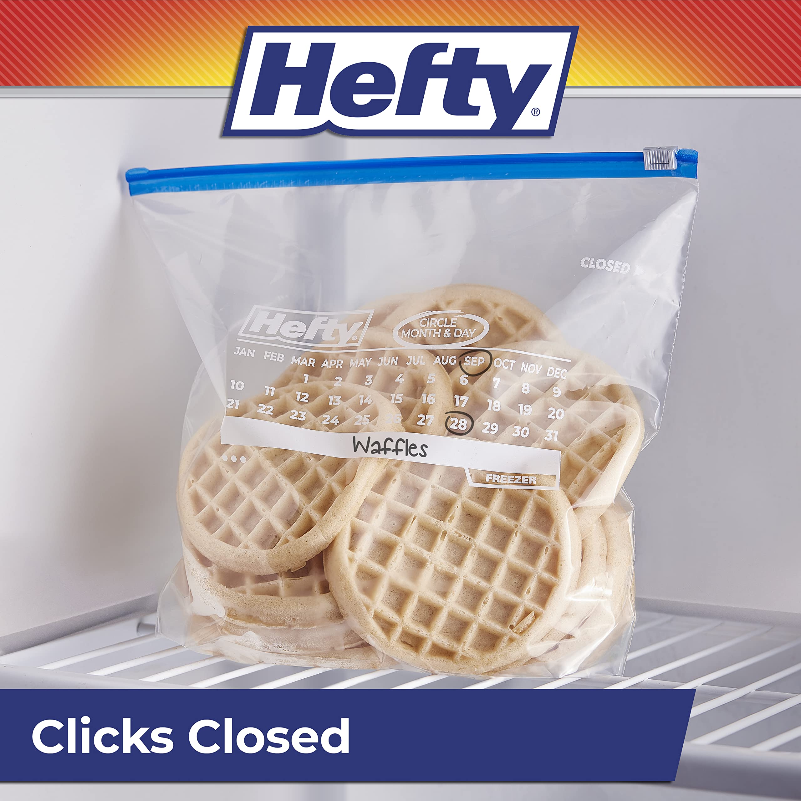 Hefty gallon bag beside a gallon jug to show real-world size