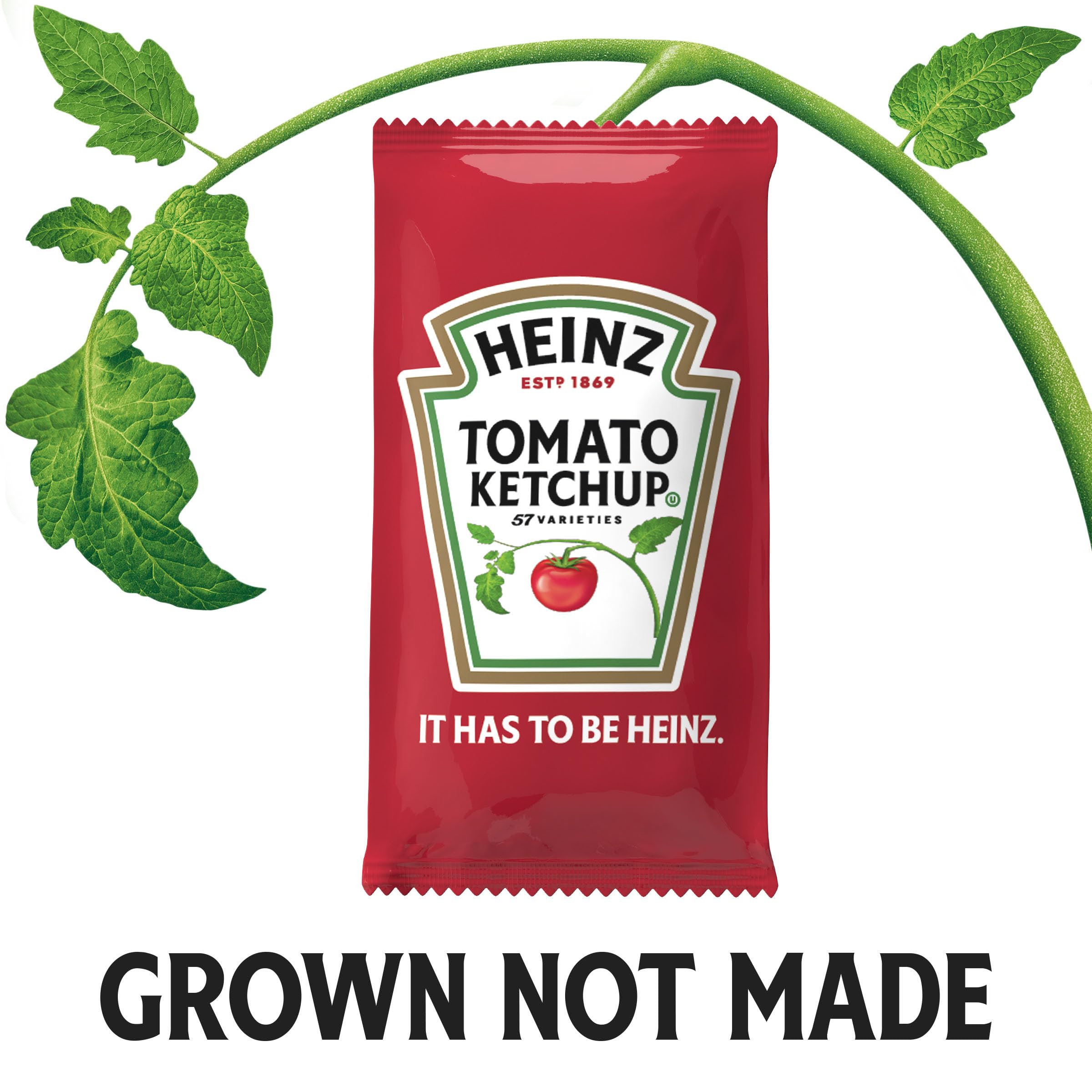 HEINZ packets arranged in a basket for quick self-serve access
