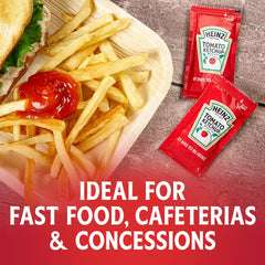 HEINZ close-up of one 9 g packet emphasizing easy single-serve use