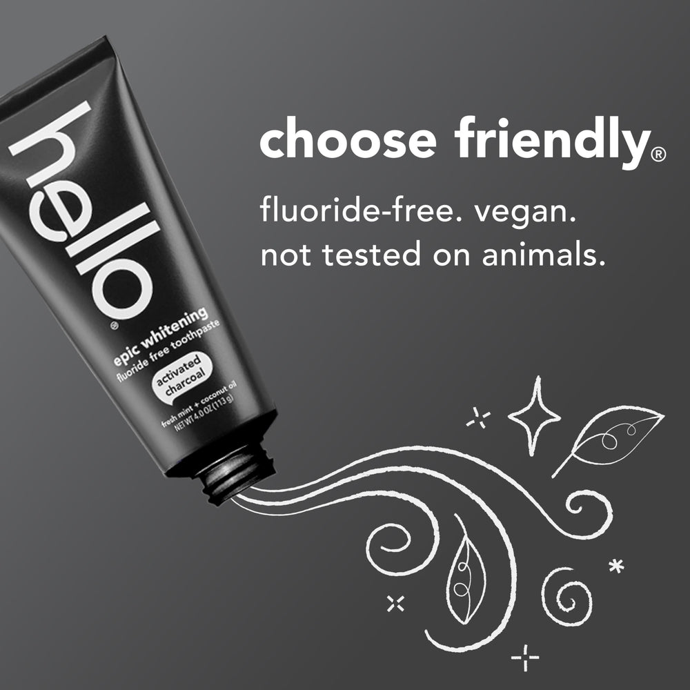 hello toothpaste applied to toothbrush demonstrating daily use