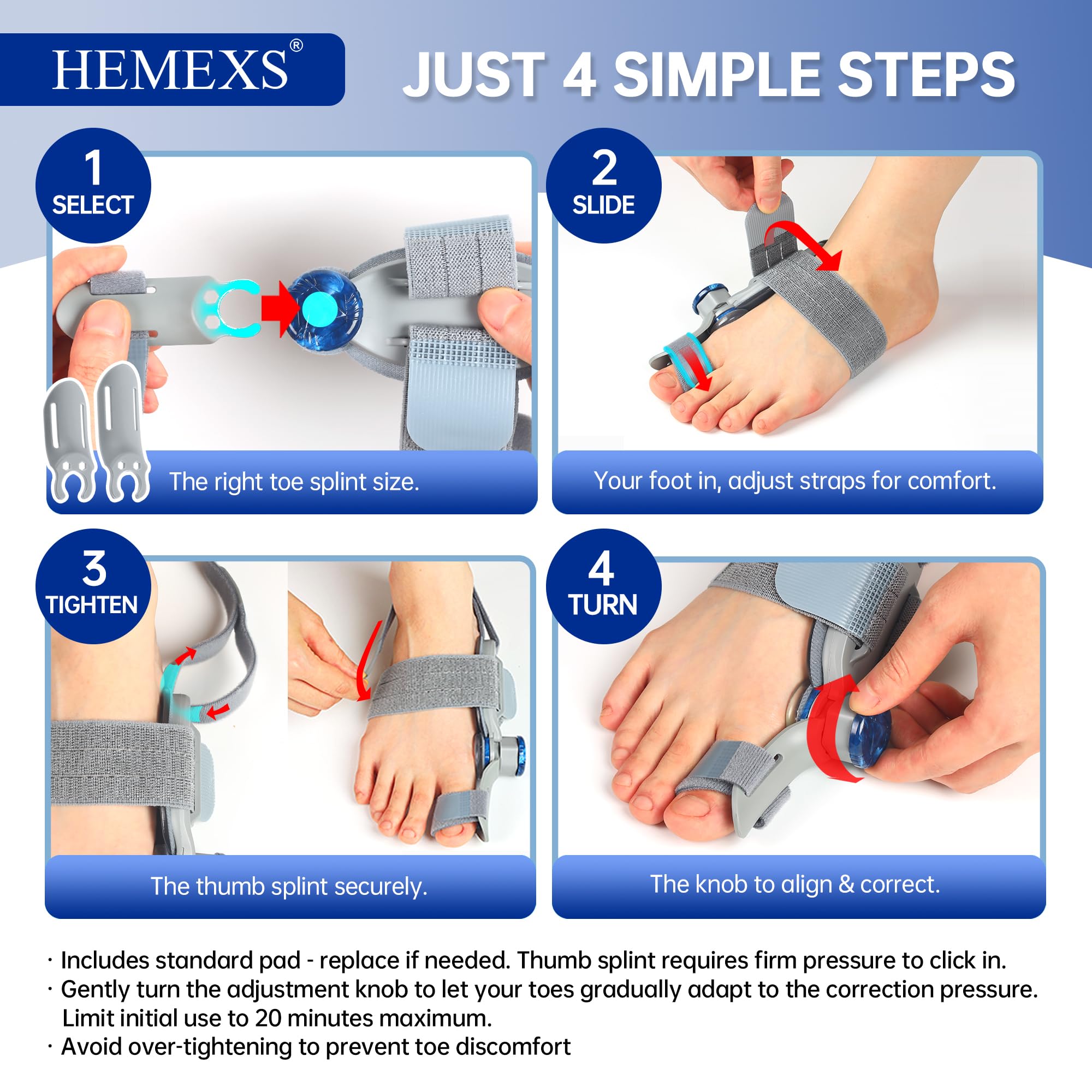 HEMEXS detail of cushioning and secure fasteners for reduced friction