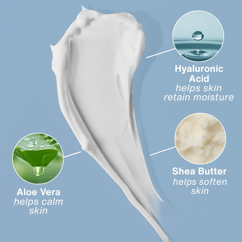 Hempz hyaluronic acid illustration showing moisture retention and plumping benefit