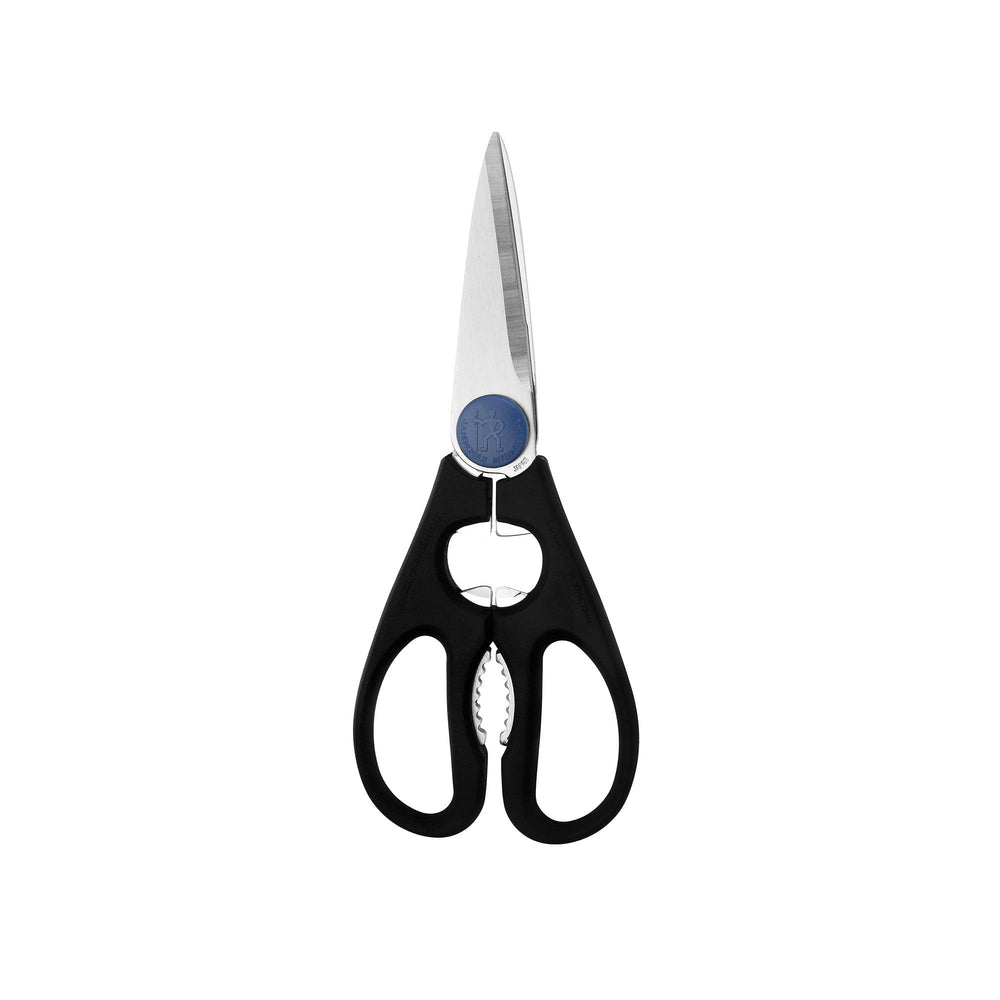 HENCKELS front view kitchen shears showing overall shape and finish, durable and precise