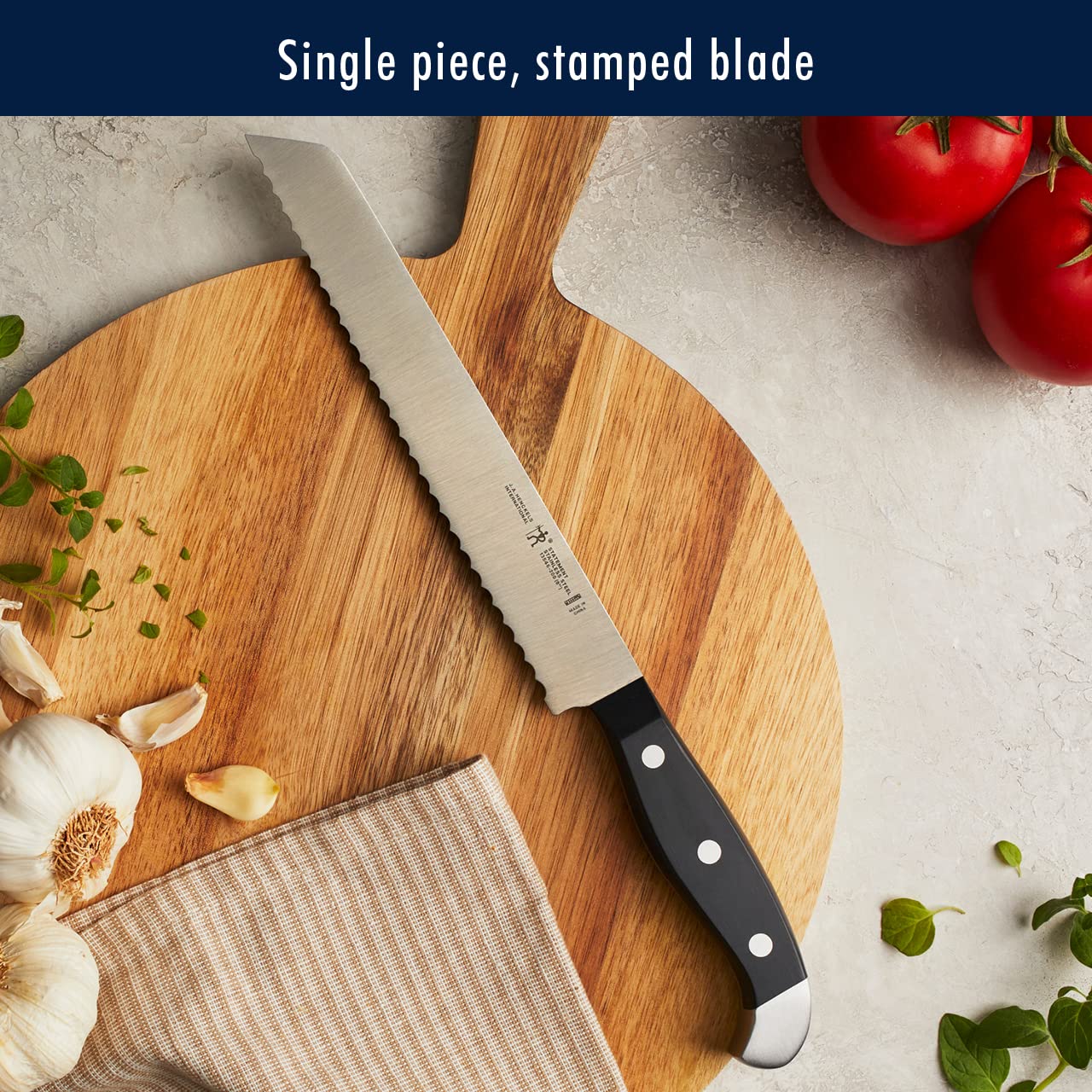 HENCKELS paring and utility knives side-by-side for detailed peeling and trimming