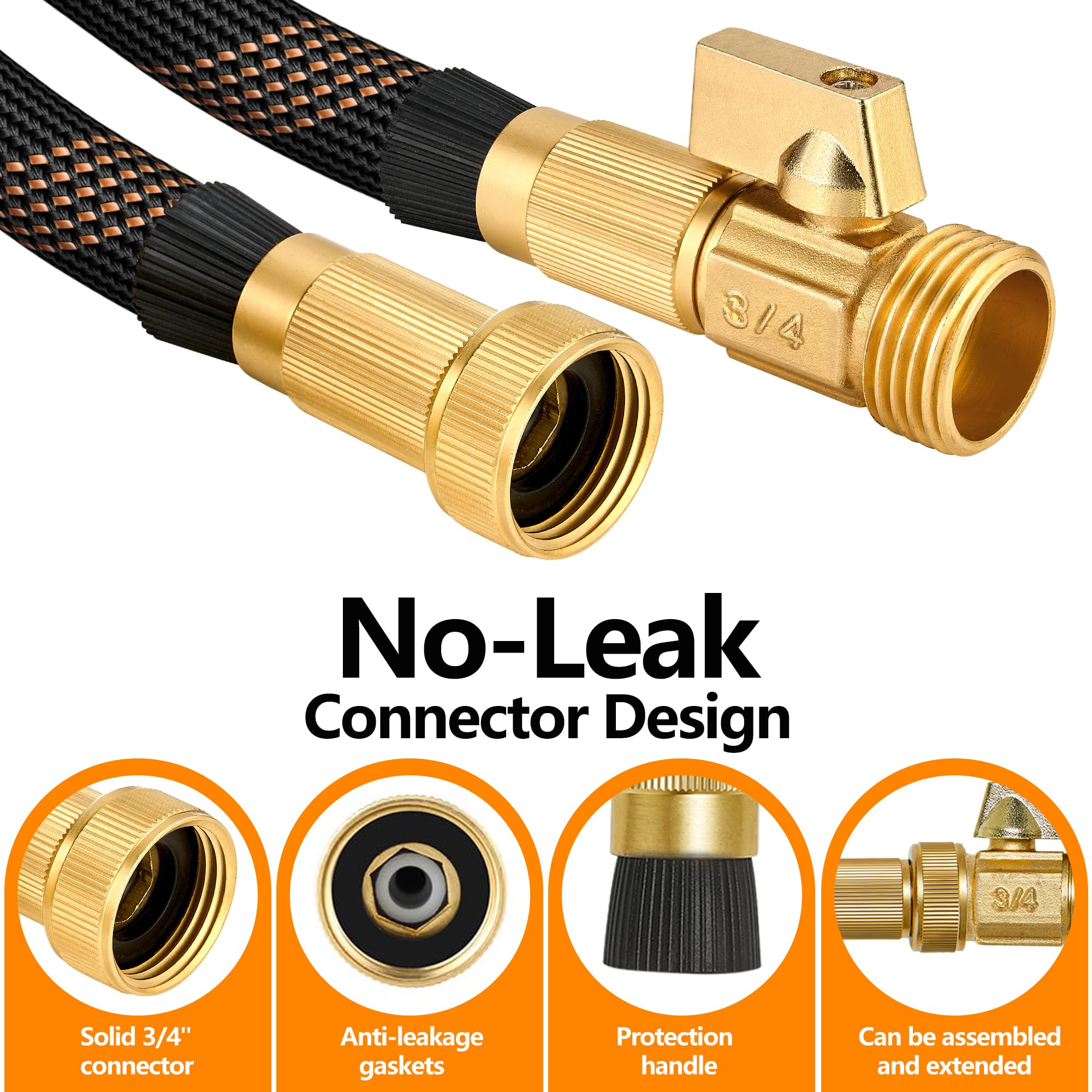 HENCUK neatly coiled hose stored compactly showing easy storage benefit