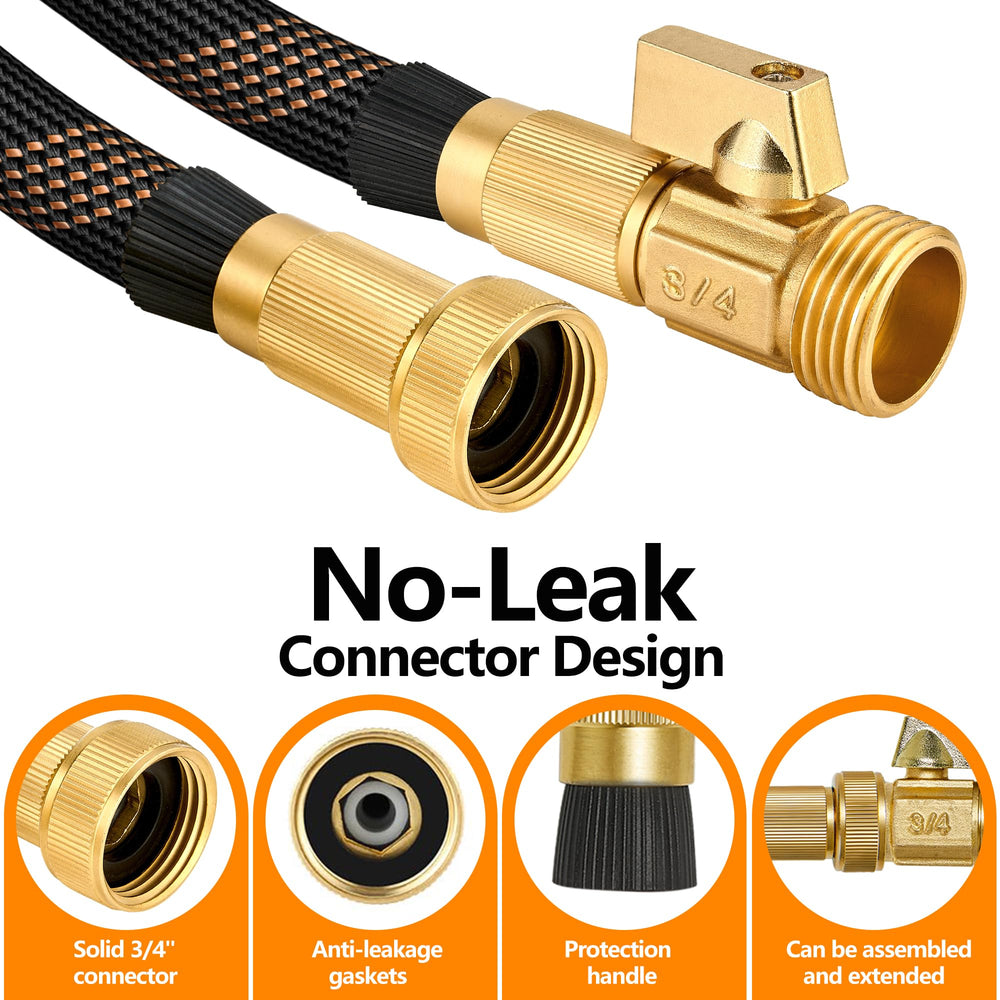 HENCUK neatly coiled hose stored compactly showing easy storage benefit