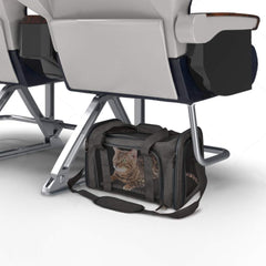 Henkelion carrier folded flat for compact, space-saving storage