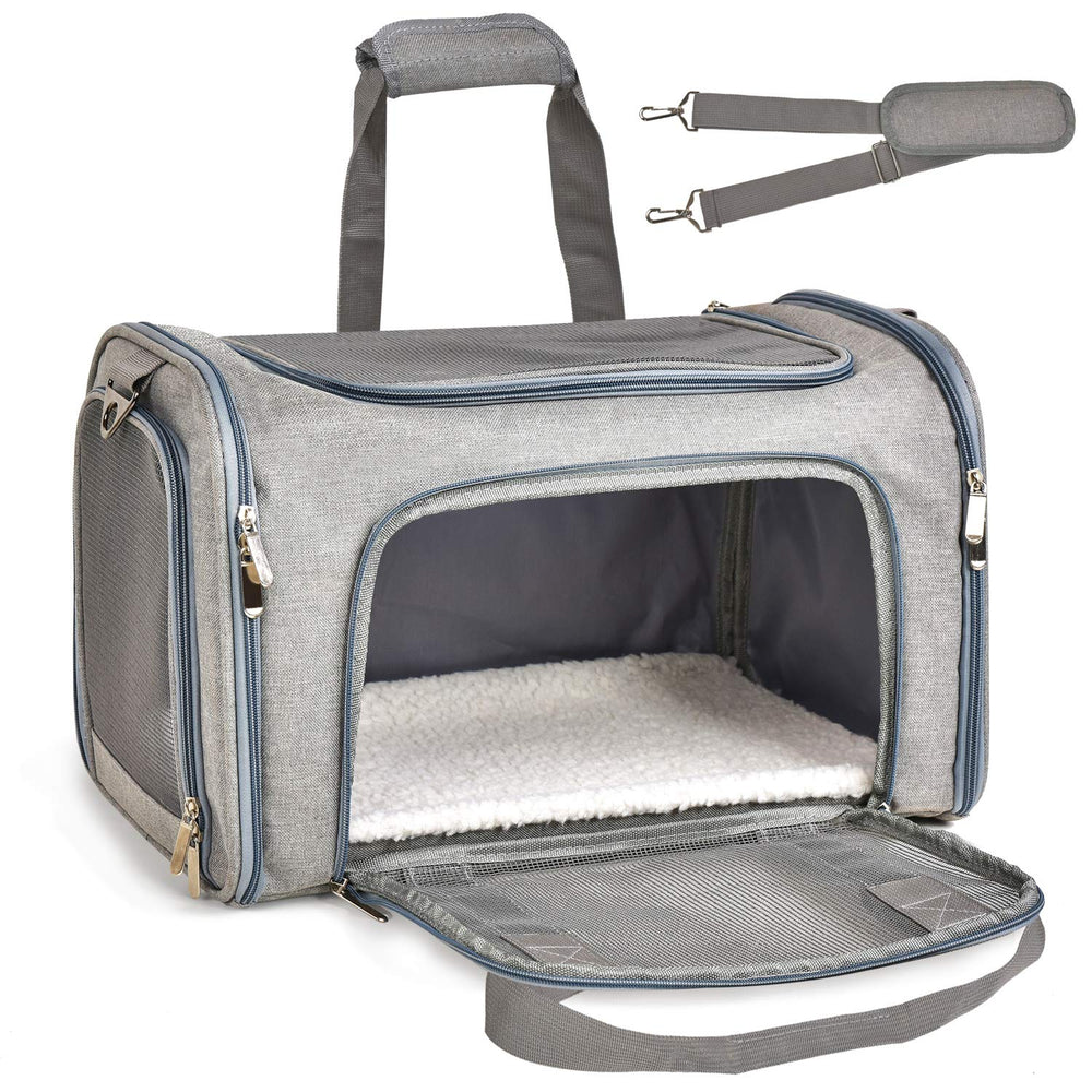 Henkelion lifestyle image of a puppy inside demonstrating comfort during travel