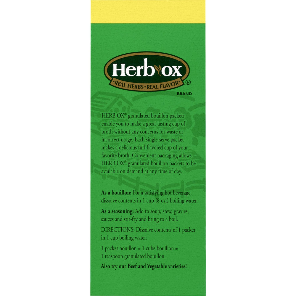 Herb-Ox bouillon dissolving in pot adding fast savory flavor