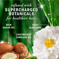 Herbal Essences conditioner pouring to show nourishing texture for detangling