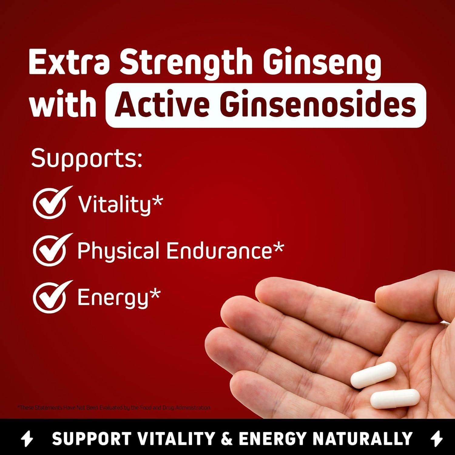 Herbtonics capsule in hand demonstrating serving size and easy dosing benefit