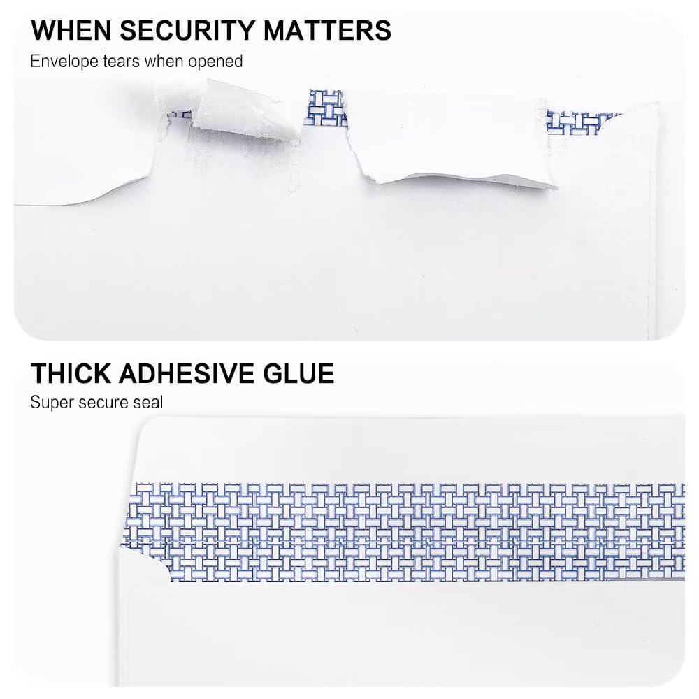 HERKKA envelope next to ruler showing #10 size for correct fit benefit