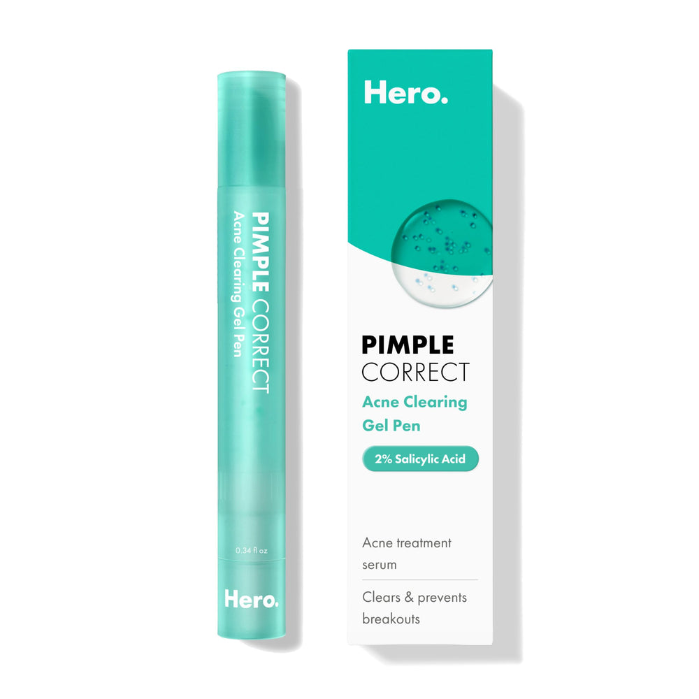 HERO COSMETICS front packaging showing product benefits and size