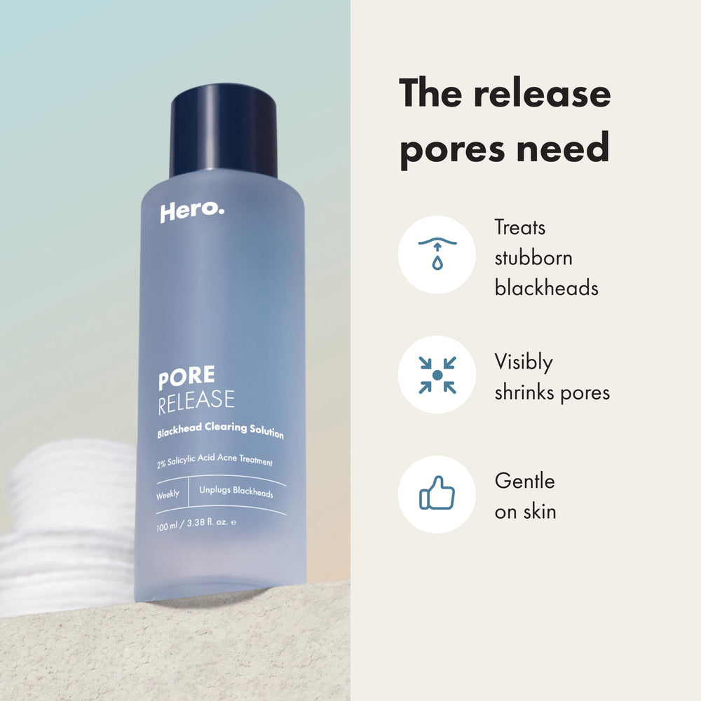 Hero Cosmetics texture drop on hand highlighting lightweight gel and gentle feel