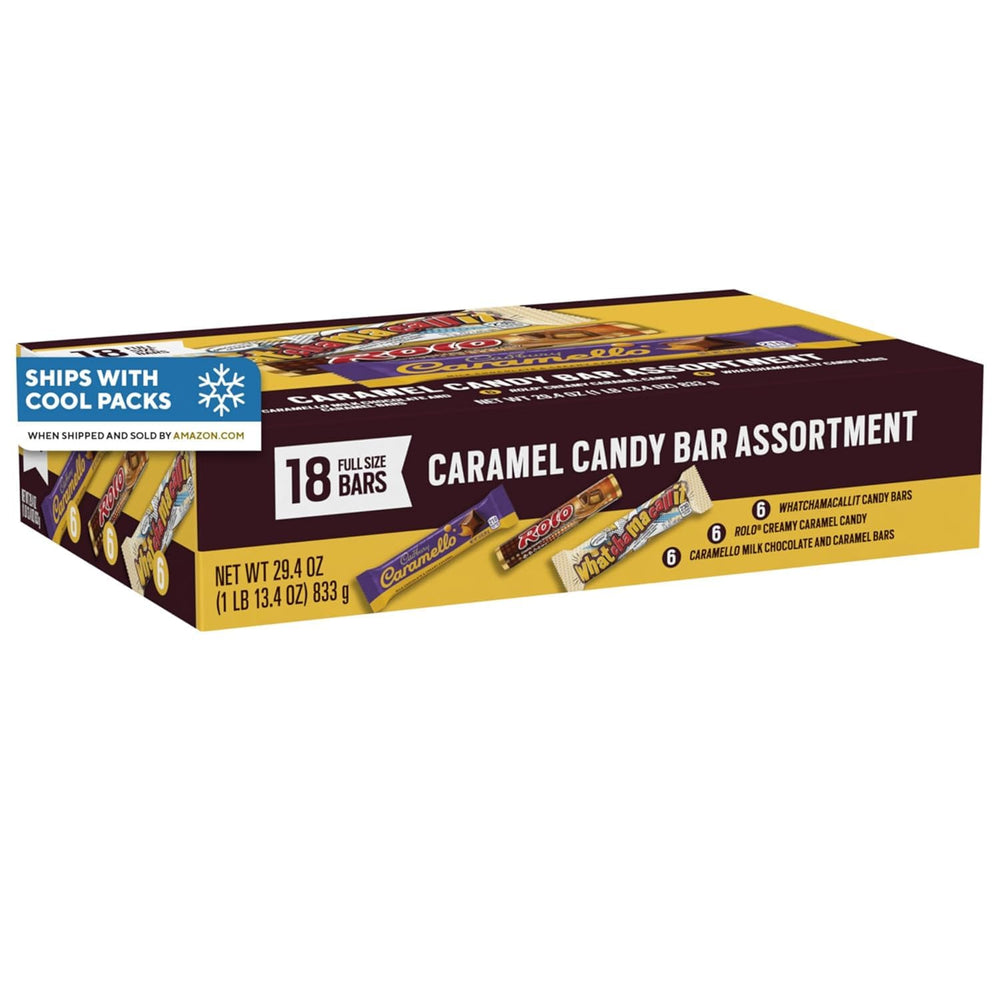 HERSHEY'S Rolo unwrapped rolls displayed to show chocolate and caramel bite satisfaction