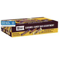 HERSHEY'S Rolo unwrapped rolls displayed to show chocolate and caramel bite satisfaction