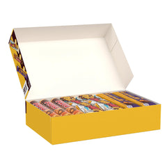 HERSHEY'S Whatchamacallit bar cross-section revealing caramel with peanut‑flavored crisp texture