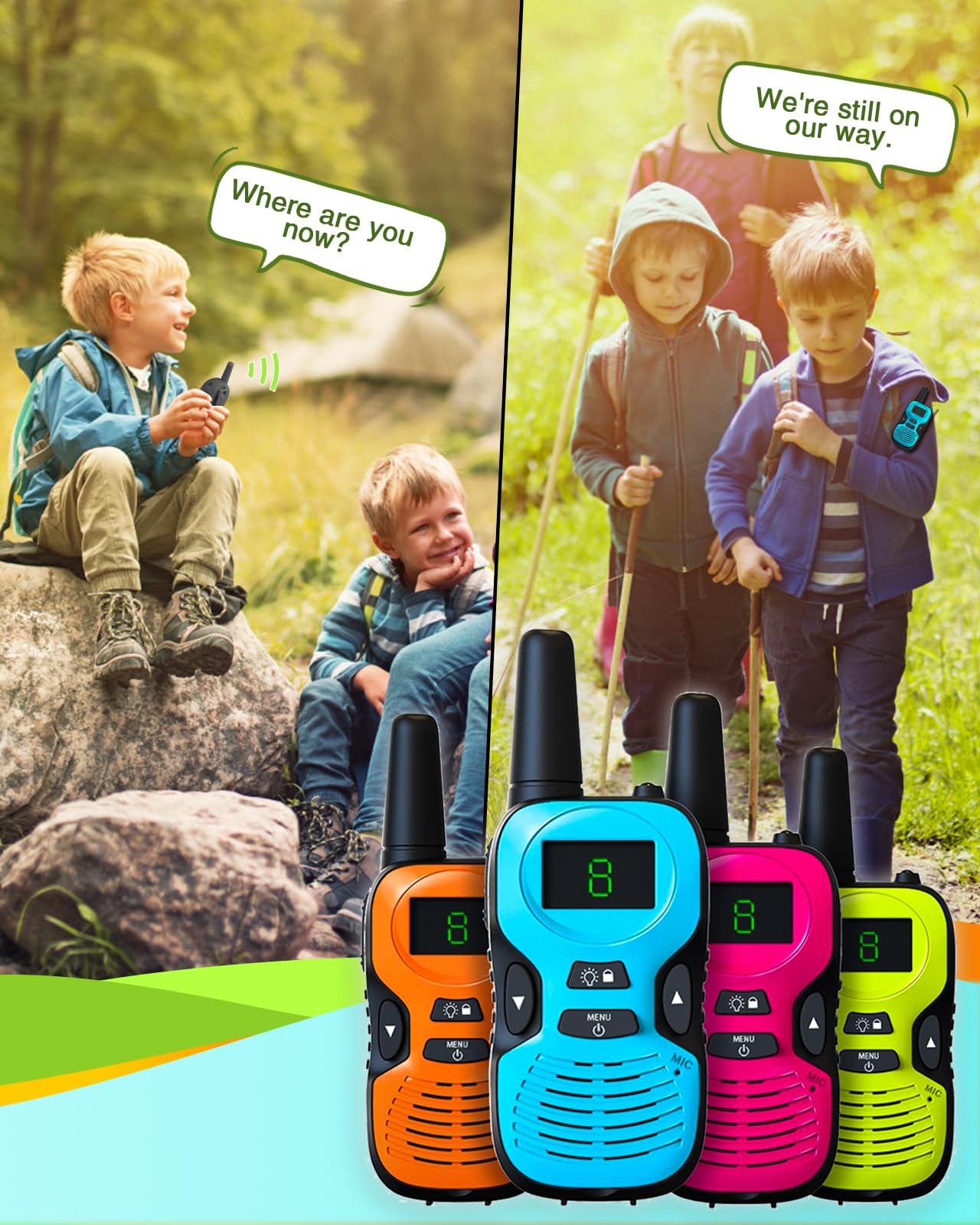 Hetyue radios in park use demonstrating long-range communication and family supervision