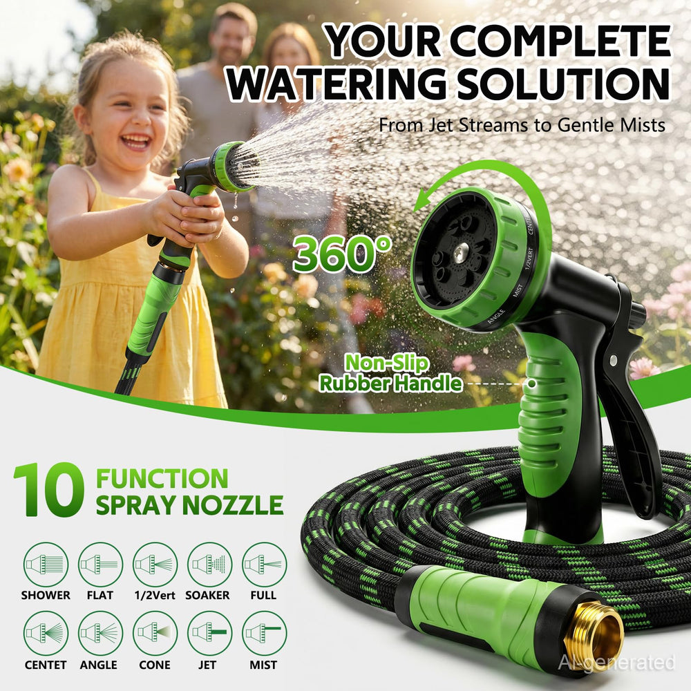 HEYRSUN 10-pattern nozzle showcase, versatile spray options benefit