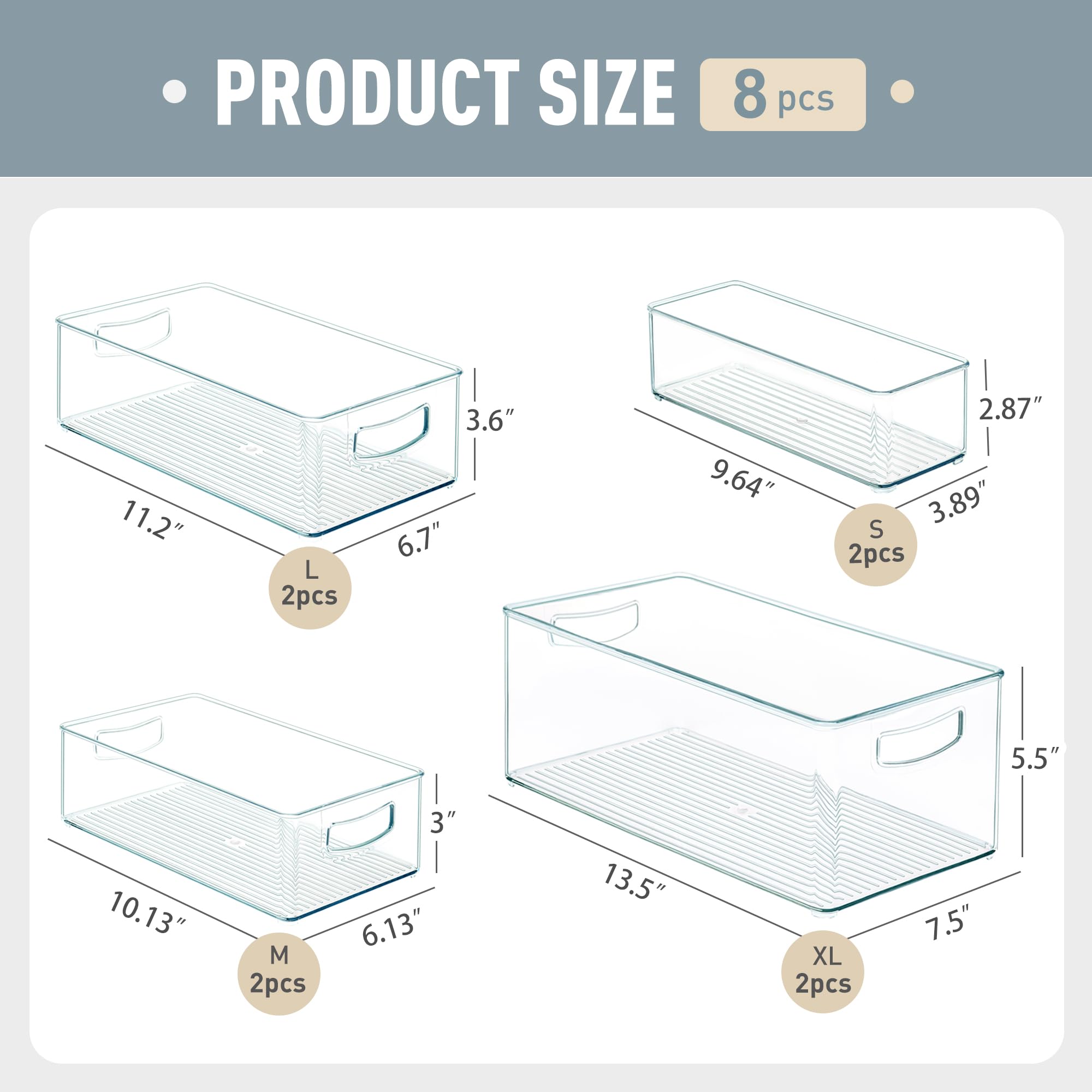 Heyuzb stacked bins inside a fridge maximizing vertical space and visibility