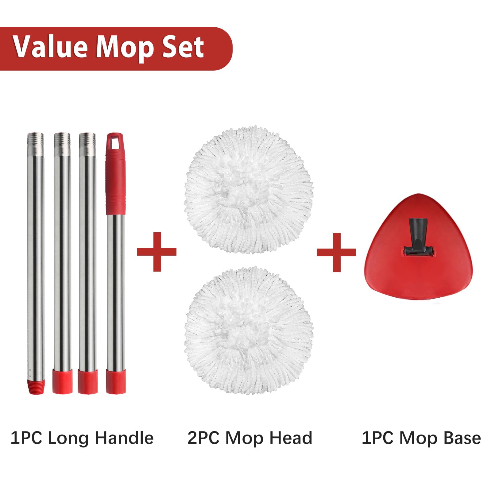 HiBaby handle length comparison beside hand showing adjustable 30–58 inch range