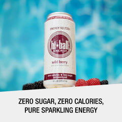 Hiball Wild Berry close-up carbonation texture highlighting crisp refreshment