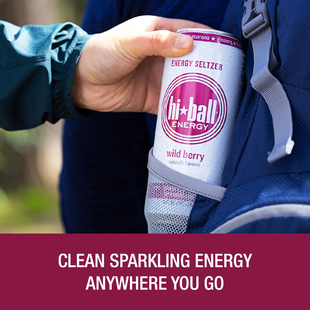 Hiball Wild Berry eight-pack stacked for stocking up and sharing