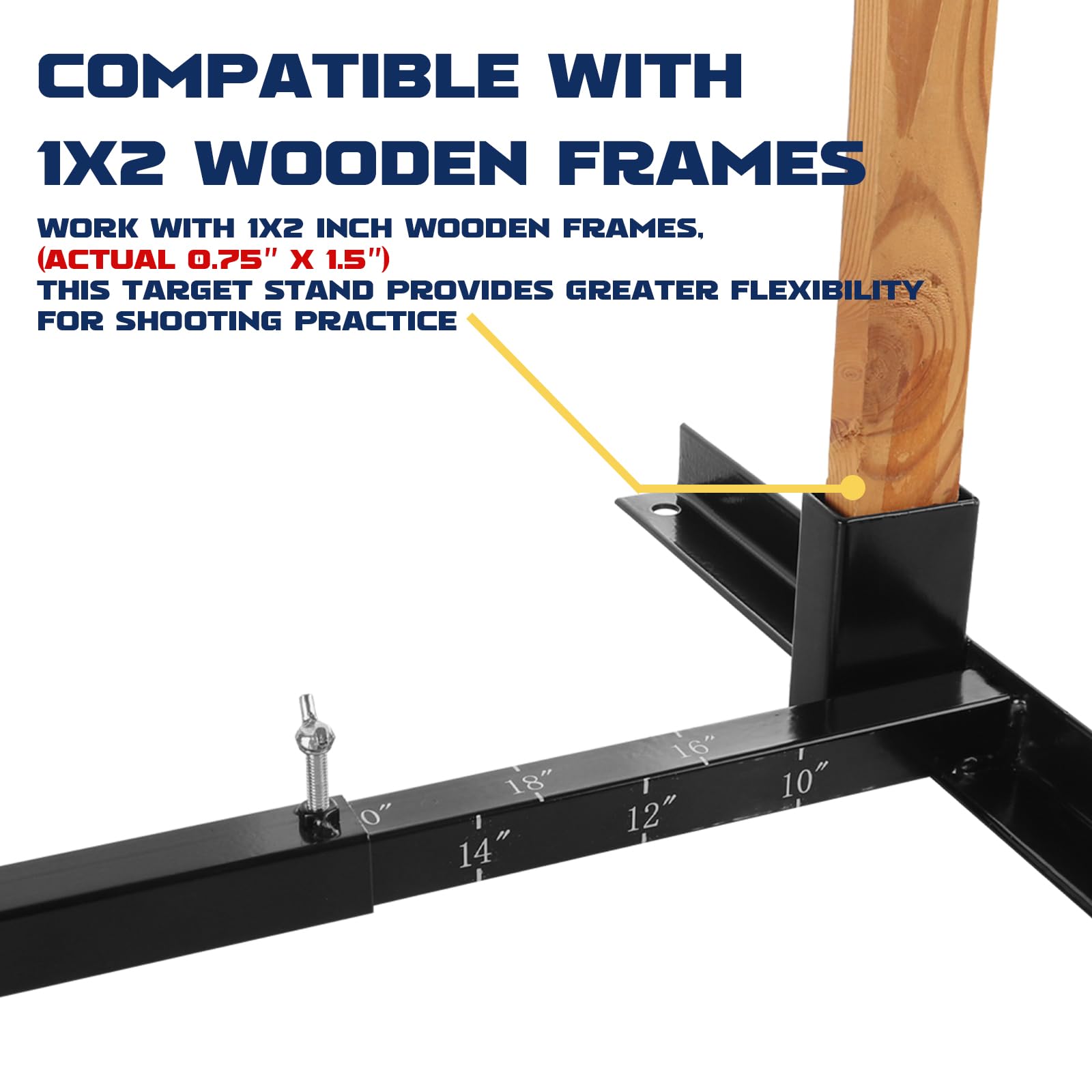 Highwild detail of included clips and ground nails securing targets firmly