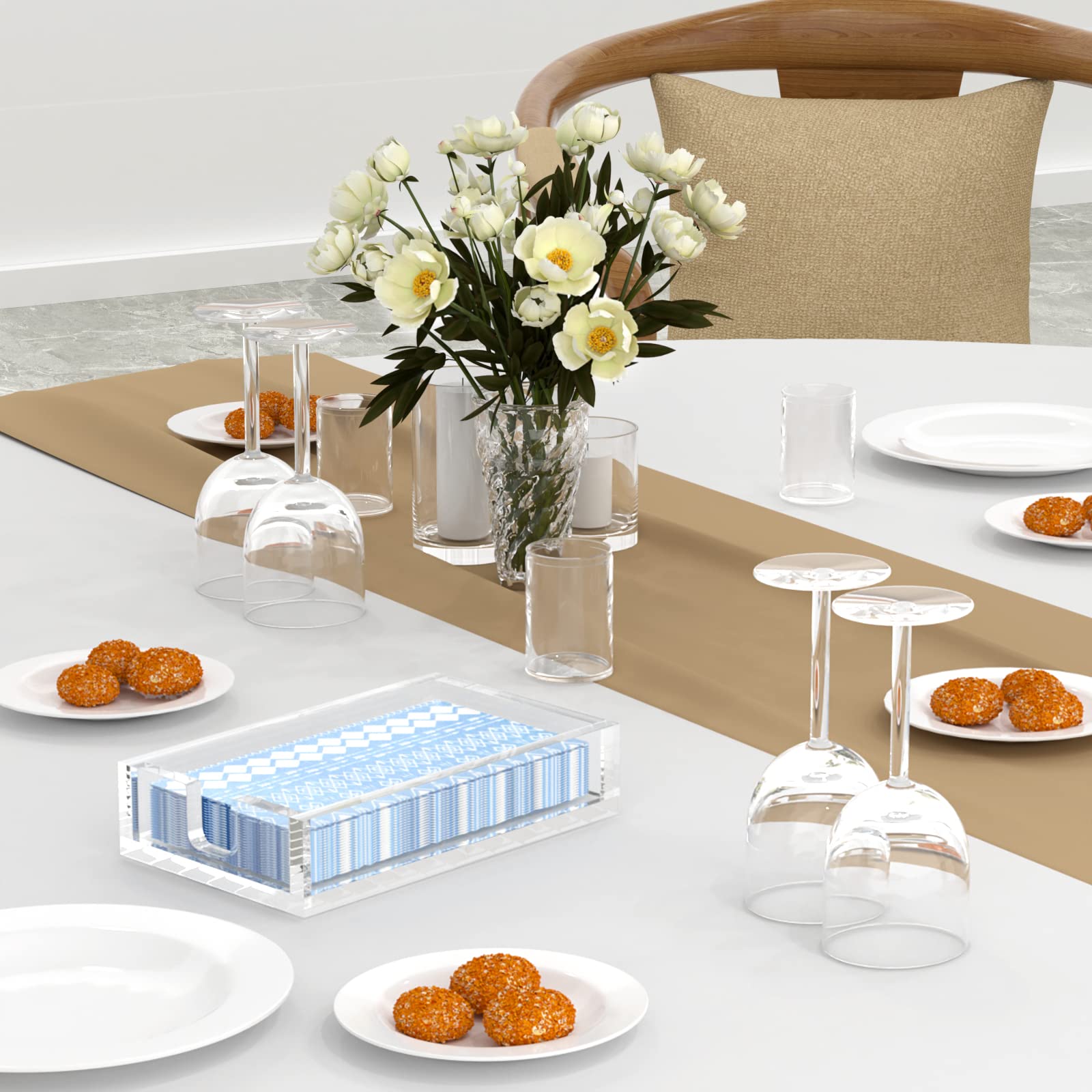 HIIMIEI being wiped clean to show easy-maintenance, stain-resistant surface