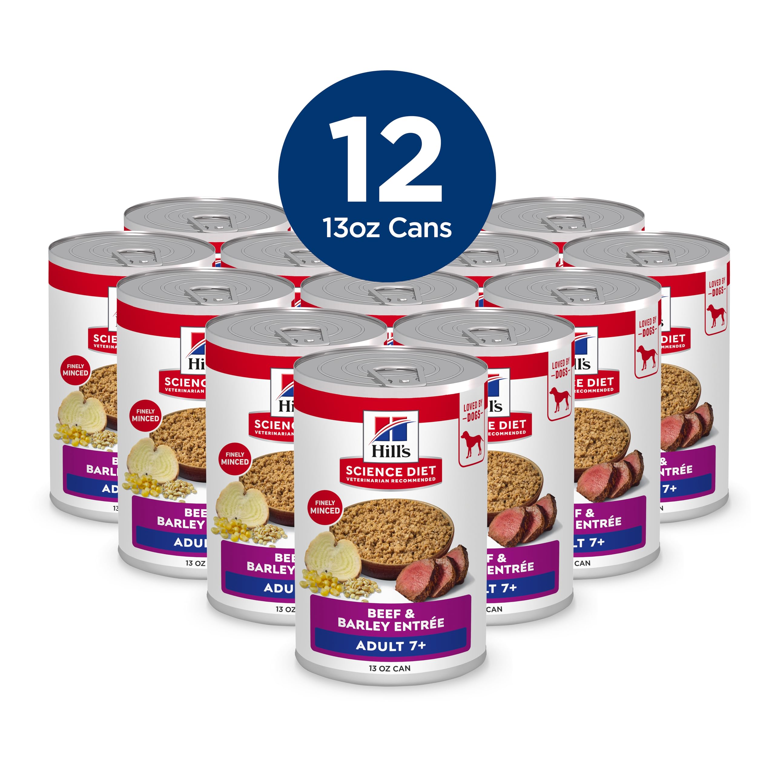 Hill's Science Diet gravy and beef pieces detail promoting easy digestion